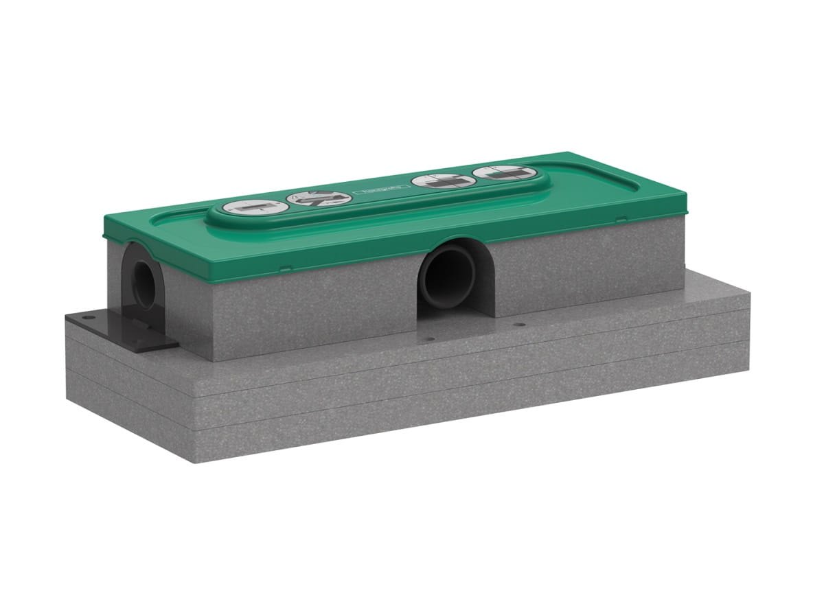 HANSGROHE UBOX UNIWERSAL 01000180 ZESTAW PODSTAWOWY DO&nbsp;ODPŁYWU LINIOWEGO (H=57MM) NISKI