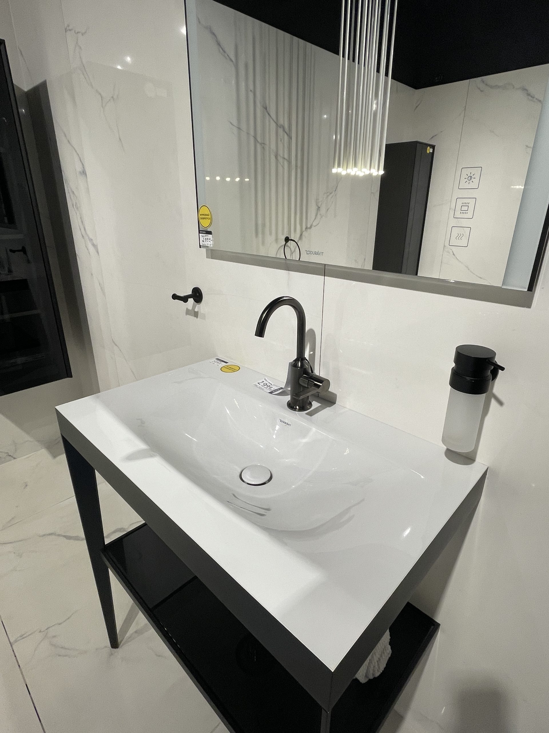 OUTLET: DURAVIT STARCK T 0099304600 HACZYK NA&nbsp;RĘCZNIK PODWÓJNY , CZARNY MAT