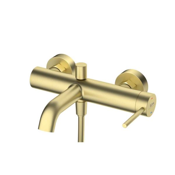 EMPORIA FLY 03030GN BATERIA WANNOWA BEZ&nbsp;ZESTAWU PRYSZNICOWEGO , ZŁOTY SZCZOTKOWANY