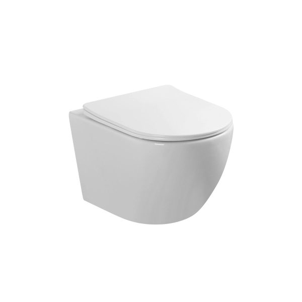 EMPORIA NOX 1.1 0115 MISKA WC WISZĄCA 53x36x32 CM, BEZRANTOWA Z&nbsp;DESKĄ WOLNOOPADAJĄCĄ SLIM