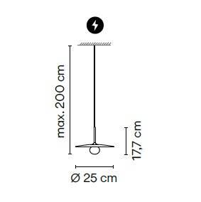 VIBIA LAMPA WISZĄCA 577018/1B_18 TEMPO GRAFITOWA LED