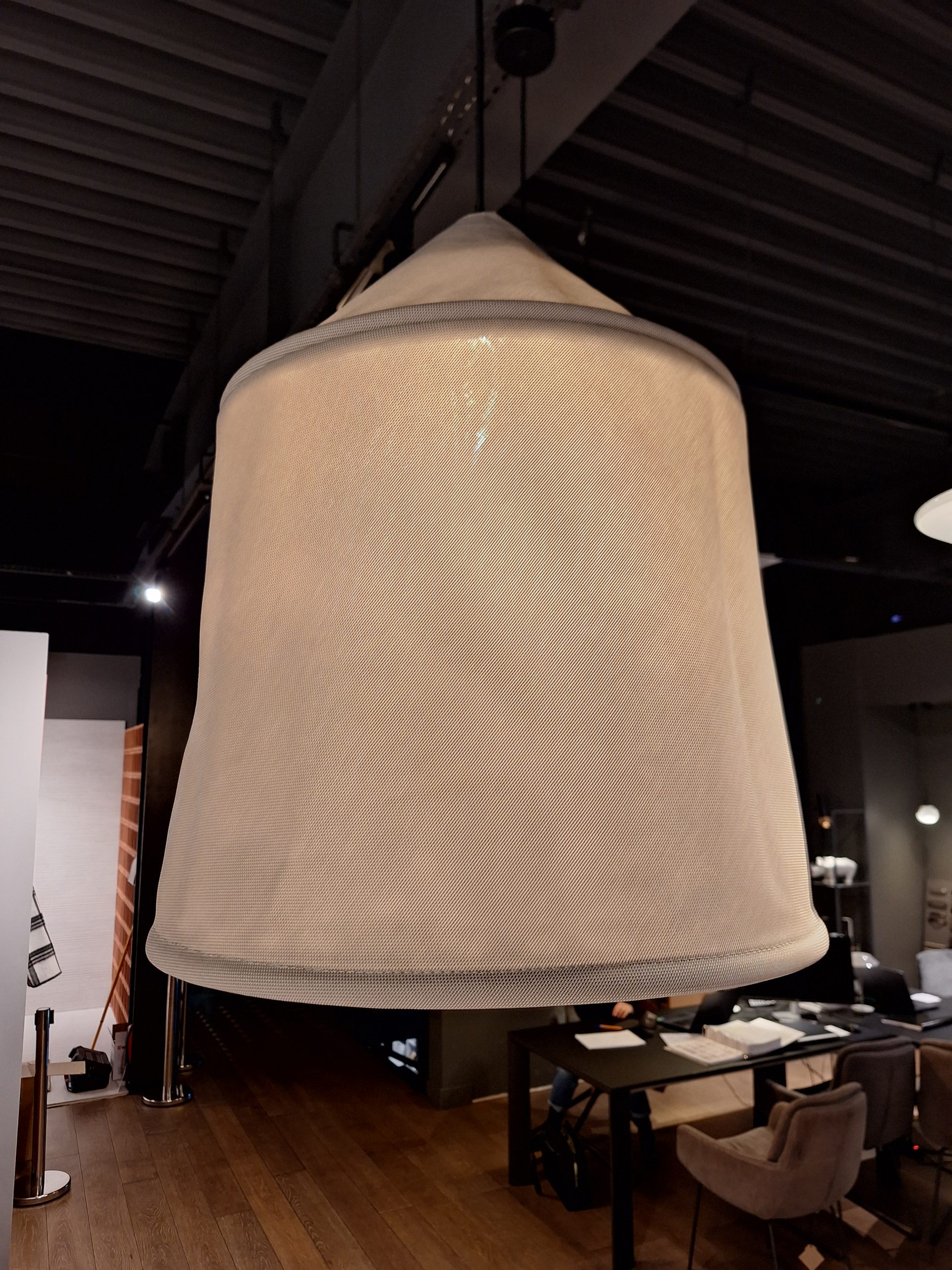 MARSET LAMPA WISZĄCA A683-18 JAIMA LAMPA WISZĄCA, ŚREDNICA 54 CM, BEŻOWA IP65 LED