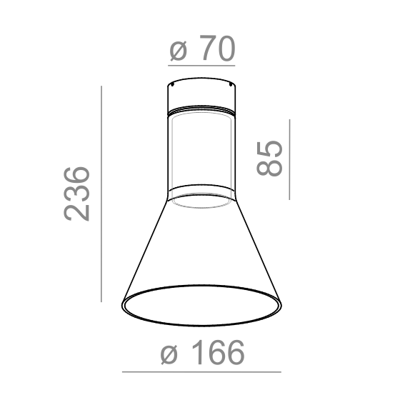 AQFORM LAMPA NATYNKOWA 40402-0000-U8-PH-13 MODERN GLASS FLARED TP GU10 PHASE-CONTROL BIAŁY STRUKTURA