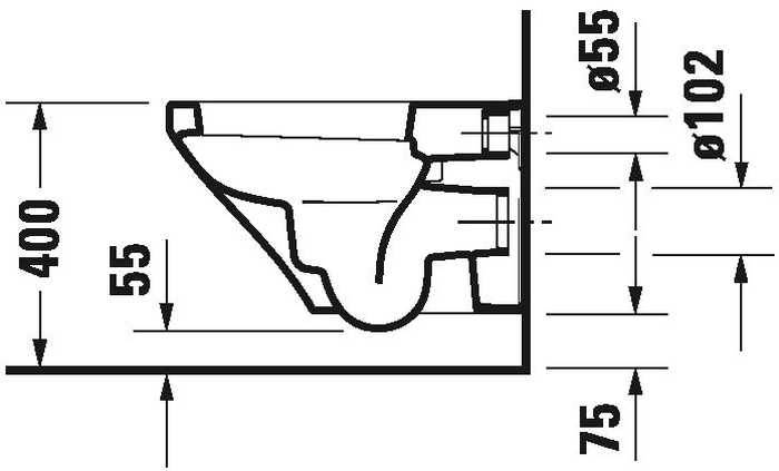 DURAVIT DURASTYLE 45520900A1 MISKA WC Z&nbsp;DESKĄ WOLNOOPADAJĄCĄ 54×37 CM