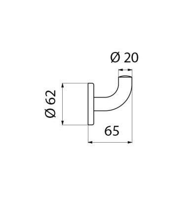 DELABIE 4043BK HAK NA&nbsp;UBRANIA , CZARNY MATOWY