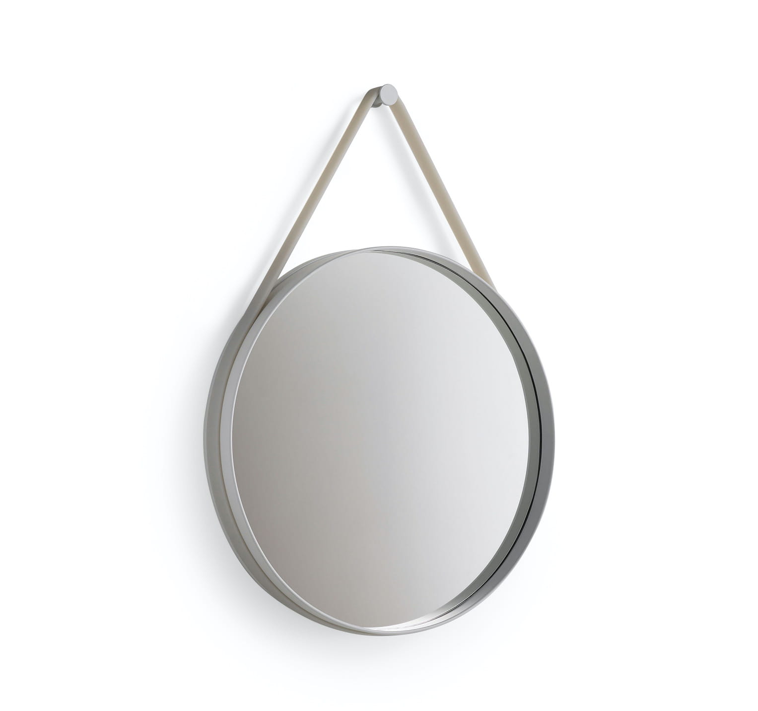 HAY STRAP MIRROR LUSTRO FI&nbsp;50 CM&nbsp;PAS SILIKONOWY SZARY