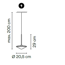 VIBIA LAMPA WISZĄCA 577418/1B TEMPO ROMBO LED