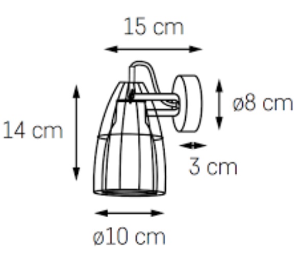 KASPA KINKIET 50571101 FRAME 1 KOLOR CZARNY PRZEWÓD ZEBRA