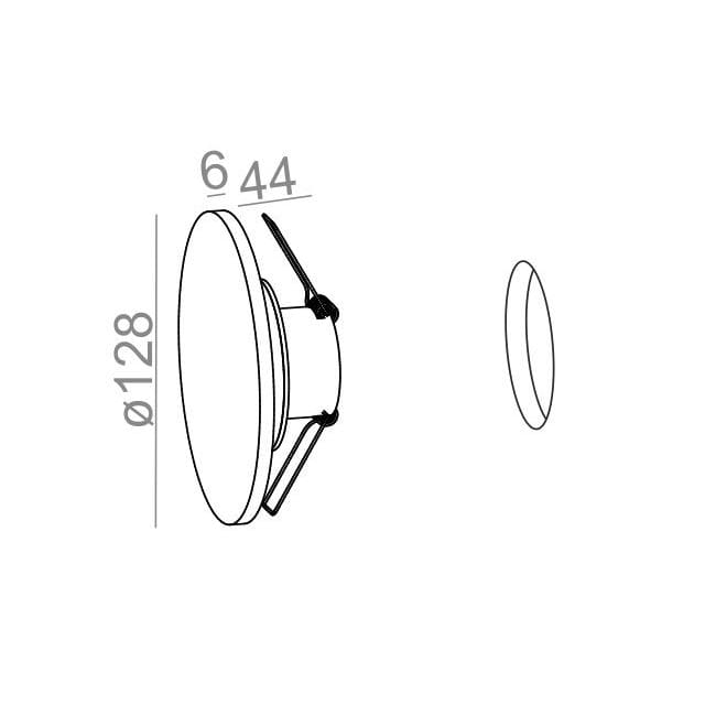 AQFORM KINKIET PODTYNKOWY 20092-M930-D9-PH-02 MAXI POIN ROUND LED CZARNY MAT 3000K – EKSPOZYCJA