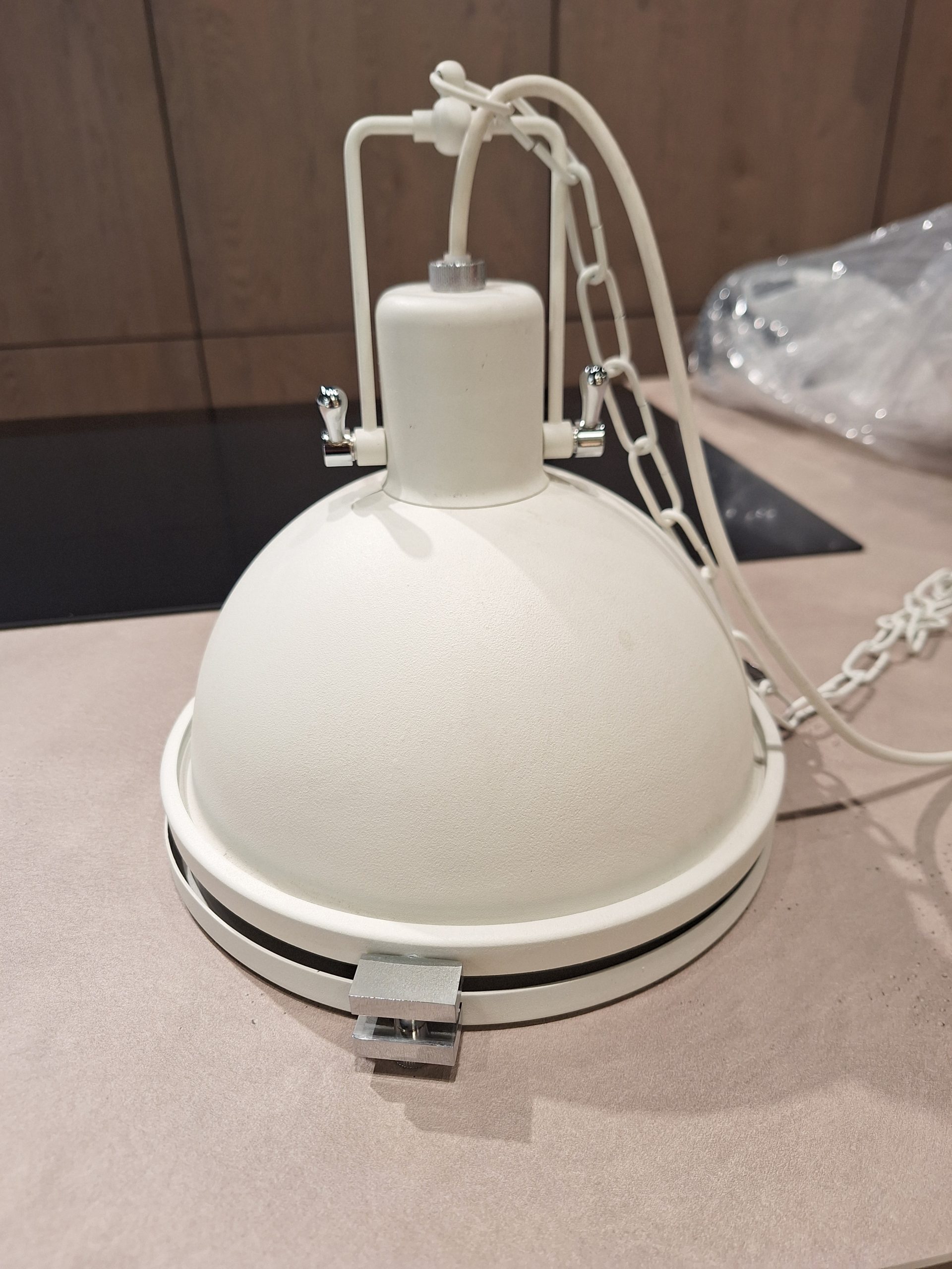 KASPA LAMPA WISZĄCA 10265101 NAUTILIUS M 26cm 1xE27 BIAŁA