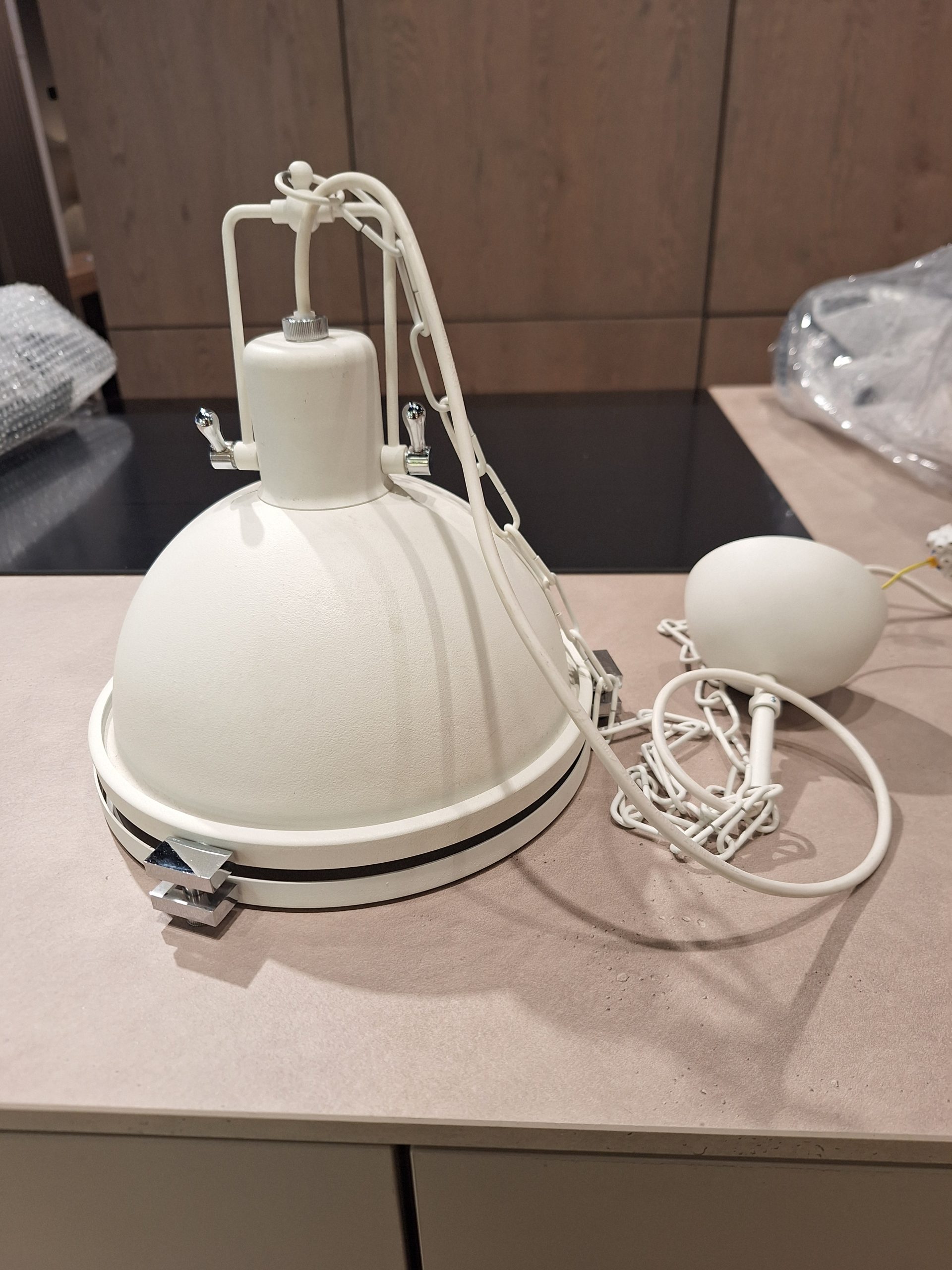 KASPA LAMPA WISZĄCA 10265101 NAUTILIUS M 26cm 1xE27 BIAŁA