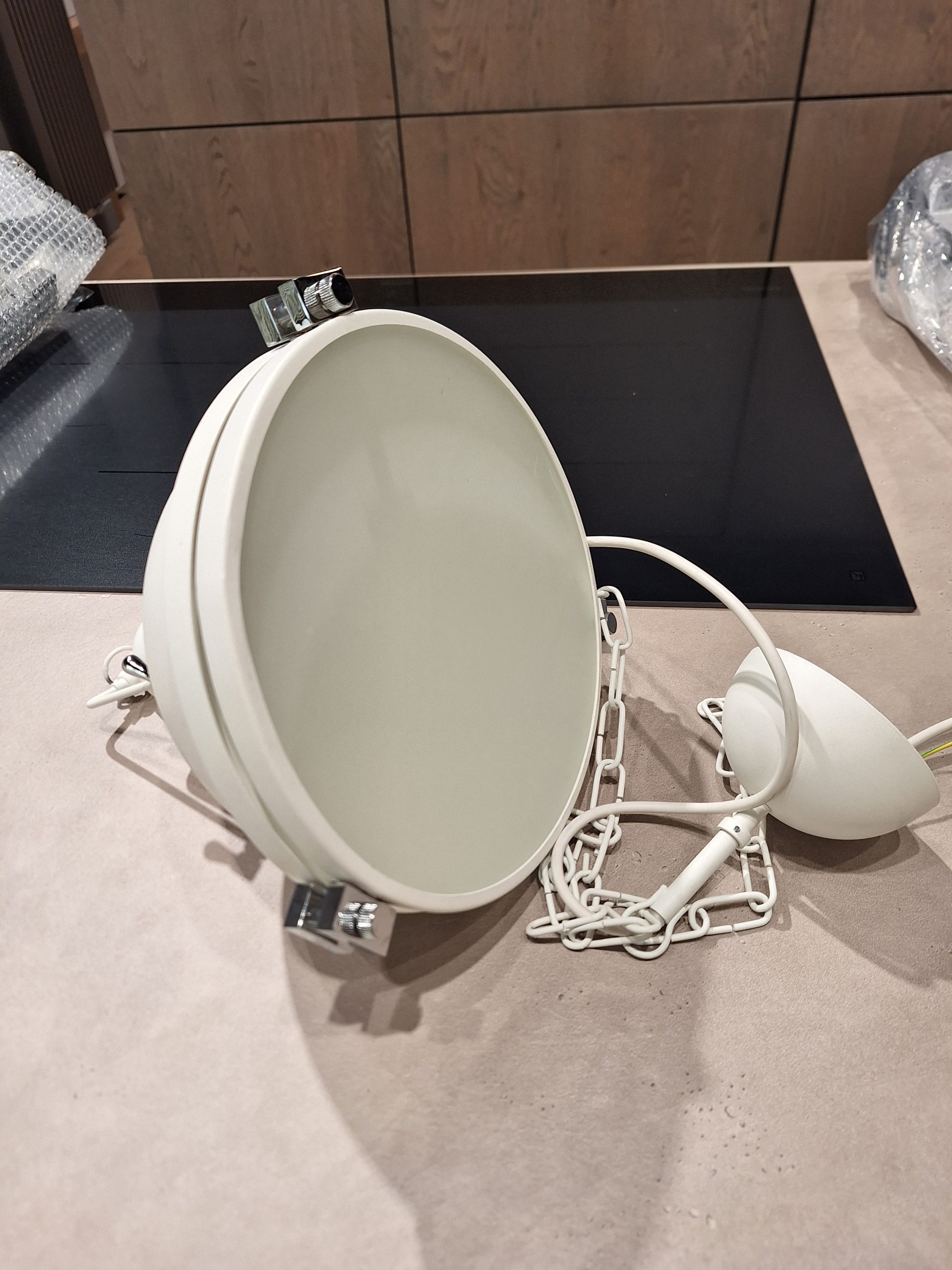 KASPA LAMPA WISZĄCA 10265101 NAUTILIUS M 26cm 1xE27 BIAŁA