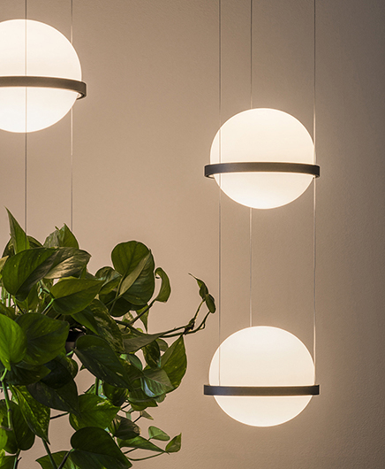 VIBIA LAMPA WISZĄCA Z&nbsp;DONICZKĄ 372818/1B PALMA GRAFIT LED 2700K 1736lm