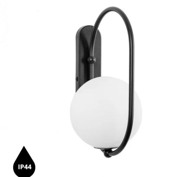 UMMO KINKIET ŁAZIENKOWY KOD120S0 KOBAN D CZARNY IP44