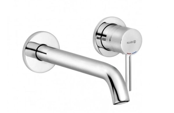 KLUDI BOZZ 382450576 BATERIA UMYWALKOWA ŚCIENNA PODTYNKOWA 23 CM, CHROM