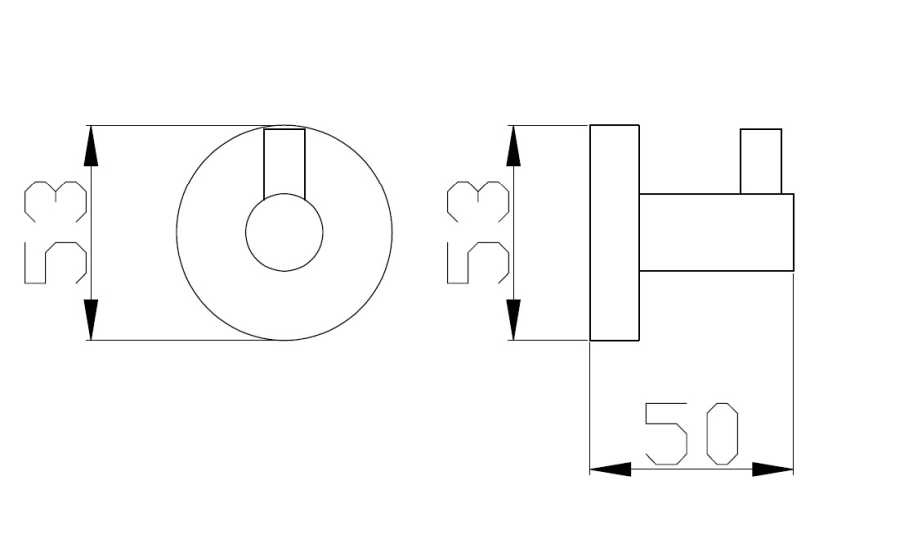EMPORIA 5010BRG HACZYK POJEDYNCZY , MIEDŹ SZCZOTKOWANA