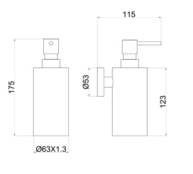 EMPORIA 5070GN DOZOWNIK NA&nbsp;MYDŁO, ZŁOTY SZCZOTKOWANY
