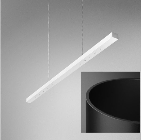 AQFORM LAMPA WISZĄCA 50282-M940-W3-00-12 LENS LINE 96 LED SECTION M940 54° CZARNY