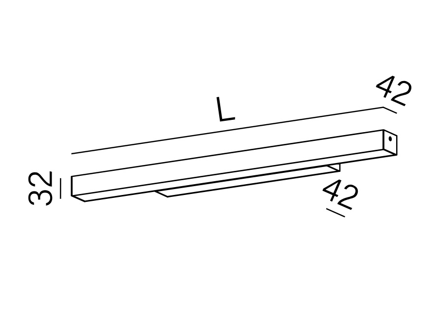 AQFORM KINKIET 26350-L940-D9-00-12 SET RAW MINI 115cm LED L940 HERMETIC IP44 CZARNY