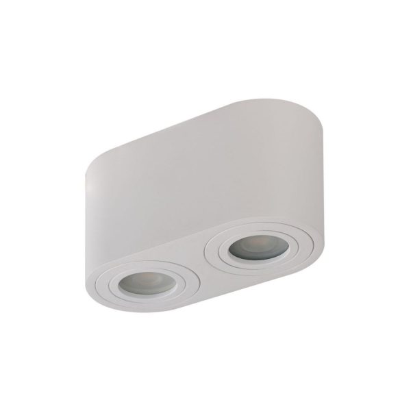 AZZARDO LAMPA NATYNKOWA AZ2816 BRANT 2 IP44 BIAŁA