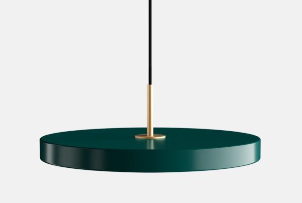 UMAGE LAMPA WISZĄCA 2172 ASTERIA MEDIUM FOREST GREEN 43cm TOP BRASS