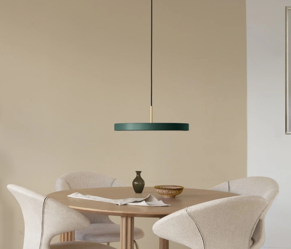 UMAGE LAMPA WISZĄCA 2172 ASTERIA MEDIUM FOREST GREEN 43cm TOP BRASS