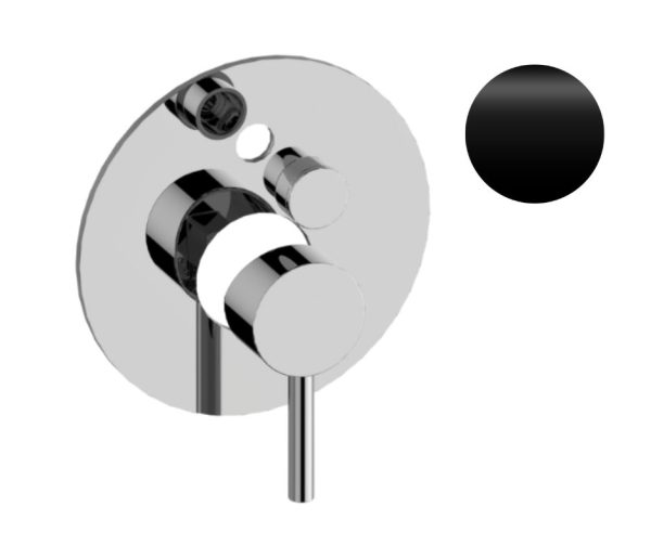 GRAFF ME&nbsp;2362150BK ME&nbsp;BATERIA PRYSZNICOWO-WANNOWA PODTYNKOWA, ARCHITECTURAL BLACK