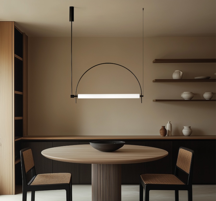 AROMAS LAMPA WISZĄCA C1292/ORO ARC LED AGED GOLD