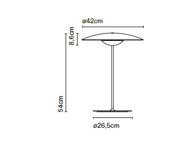 MARSET LAMPA STOŁOWA A662-069 GINGER M WENGE-WHITE