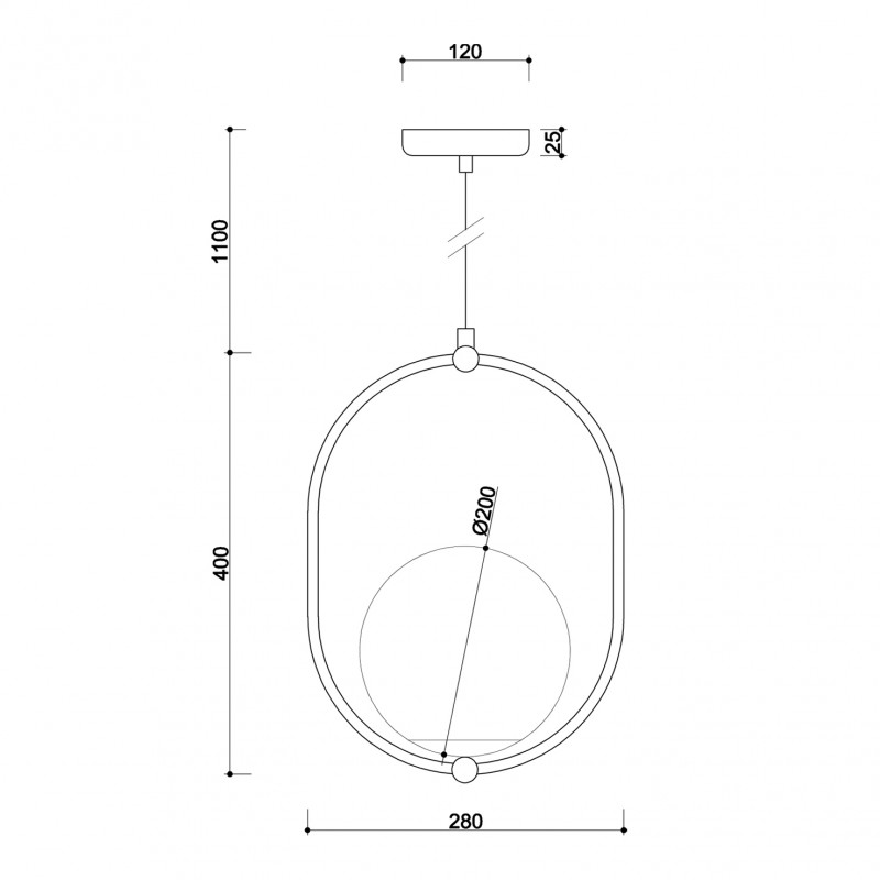 UMMO LAMPA WISZĄCA ŁAZIENKOWA KOB122PS0 KOBAN B&nbsp;CZARNA IP44