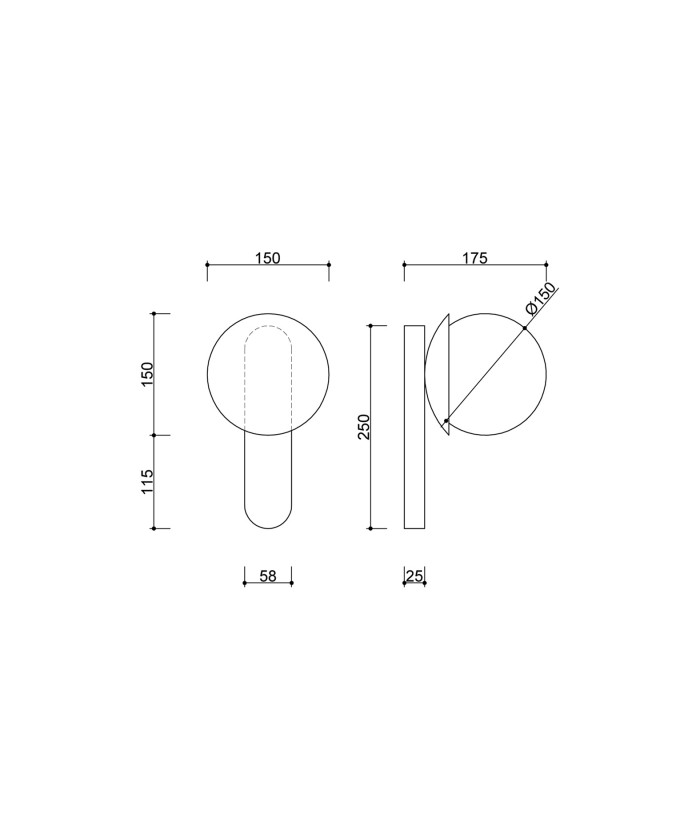 UMMO KINKIET ŁAZIENKOWY KLD110S0 KUUL D BIAŁY IP44