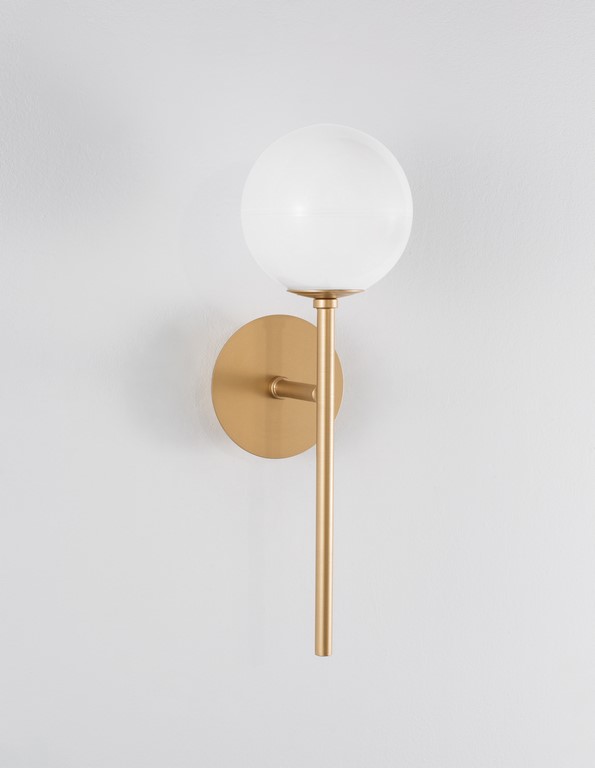 NOVA LUCE KINKIET 9960617 CANTONA 1xG9 BRASS GOLD