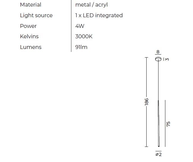 AZZARDO LAMPA WISZĄCA AZ3155 LOUISE 1 CZARNA LED