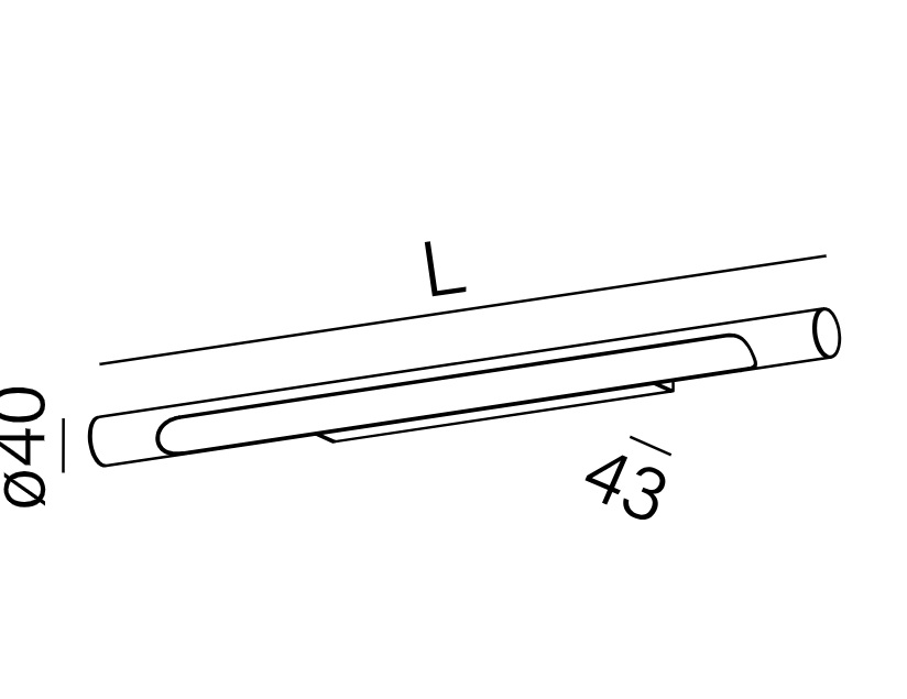 AQFORM KINKIET ŁAZIENKOWY 26558-L927-D9-00-13 THIN TUBE TWIST 96 BIAŁY IP44
