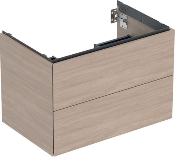 GEBERIT ONE SZAFKA WISZĄCA 505.262.00.5 Z DWIEMA SZUFLADAMI, 74x47x50,4 CM, DĄB/MELAMINA