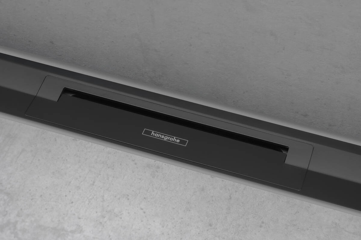HANSGROHE RAIN DRAIN FLEX 56050670 ODPŁYW LINIOWY PRZYŚCIENNY 70 CM, CZARNY MAT