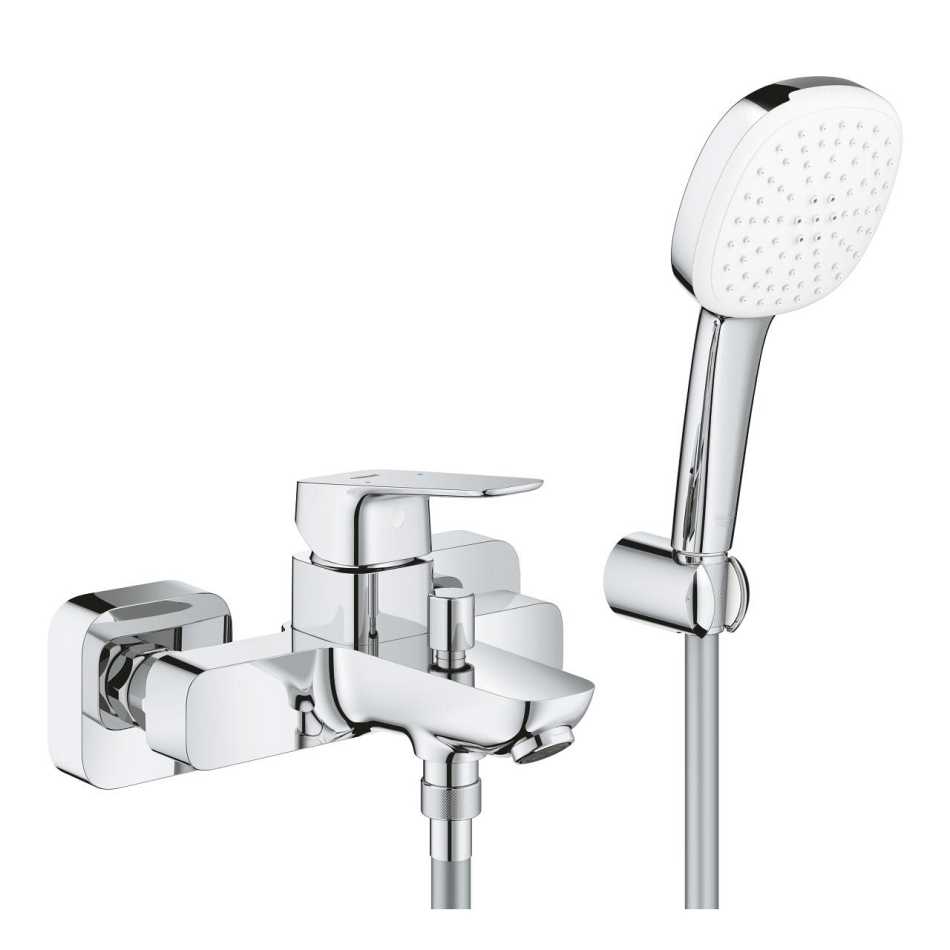 GROHE CUBEO 1018140000 BATERIA WANNOWA Z&nbsp;ZESTAWEM PRYSZNICOWYM TEMPESTA CUBE 110 , CHROM