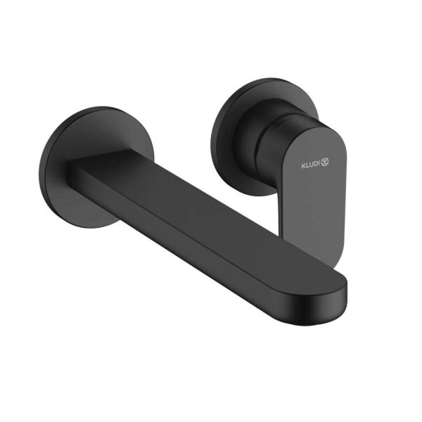 KLUDI LOUVA 242453975 BATERIA UMYWALKOWA PODTYNKOWA , CZARNY MAT