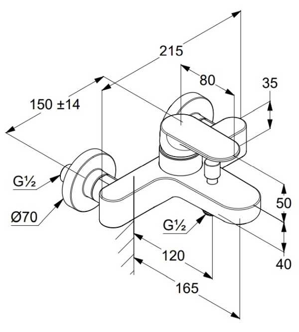KLUDI LOUVA 246913975 BATERIA WANNOWO-PRYSZNICOWA , CZARNY MAT