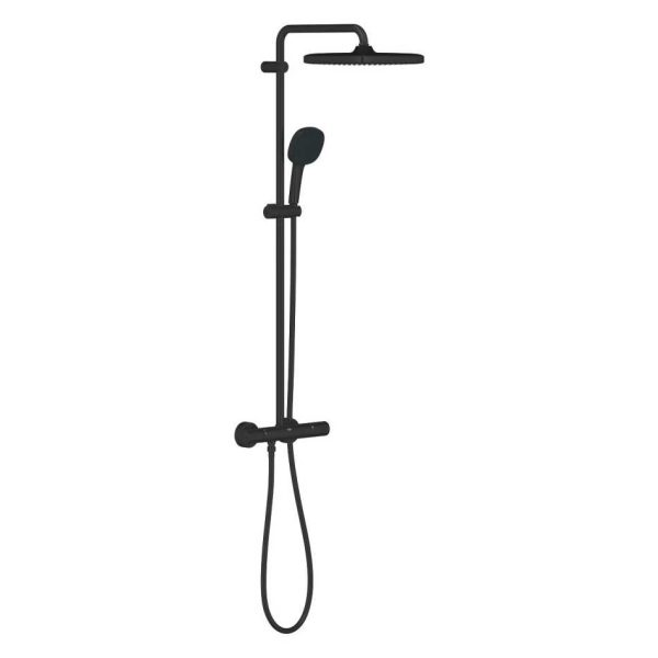 GROHE TEMPESTA SYSTEM 250 CUBE 266892431 KOLUMNA NATRYSKOWA TERMOSTATYCZNA , CZARNY MAT