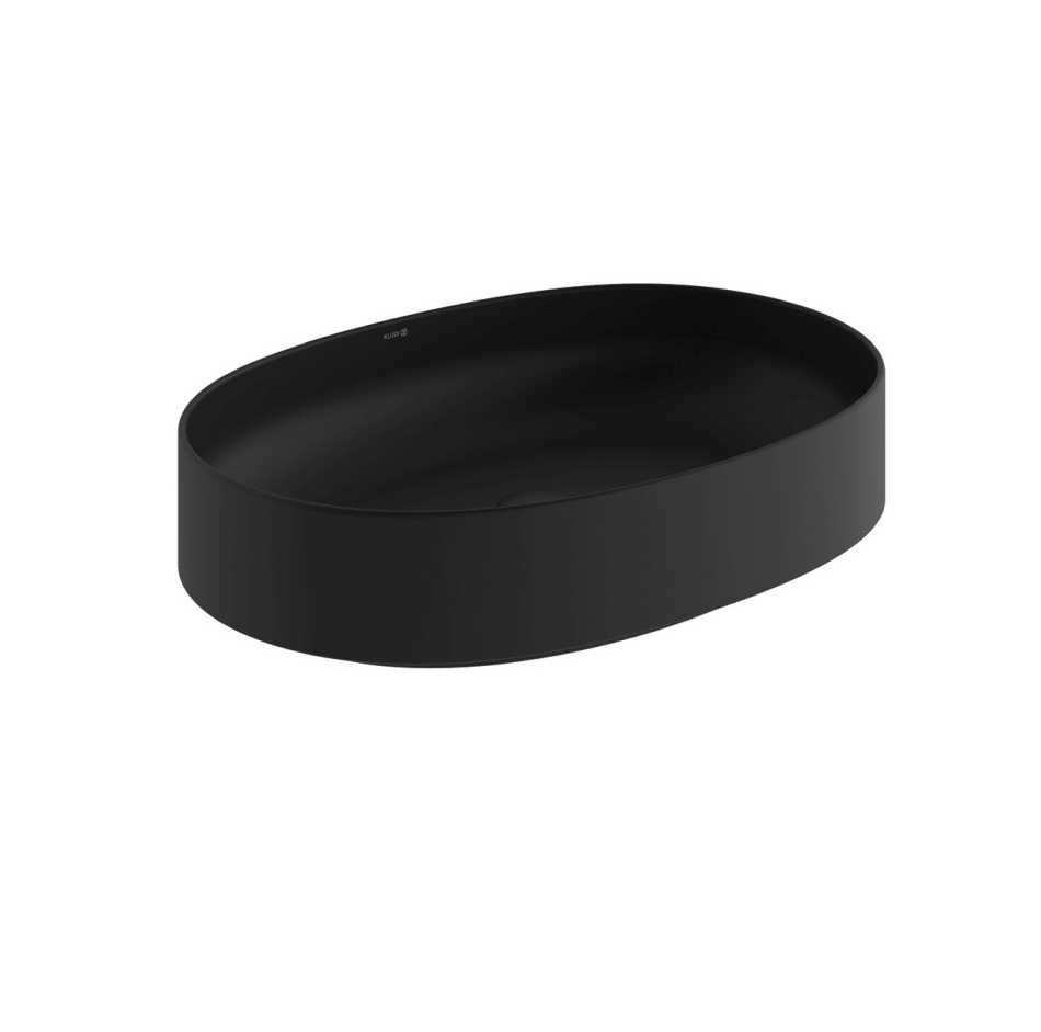 KLUDI RESA O&nbsp;58CW2039 UMYWALKA NABLATOWA Z&nbsp;KORKIEM 60X40 , CZARNY MAT