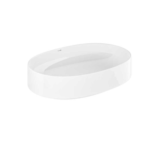 KLUDI RESA O&nbsp;58CW2043 UMYWALKA NABLATOWA Z&nbsp;KORKIEM 60X40 , BIAŁY POŁYSK