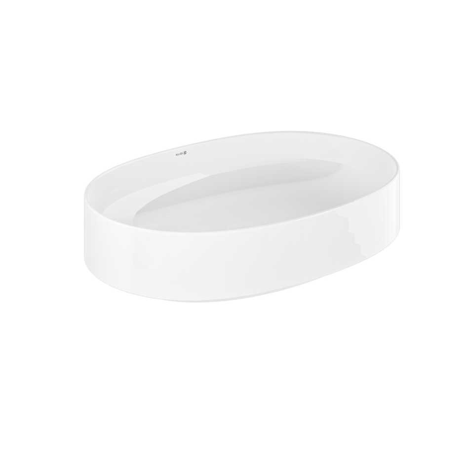 KLUDI RESA O&nbsp;58CW2043 UMYWALKA NABLATOWA Z&nbsp;KORKIEM 60X40 , BIAŁY POŁYSK