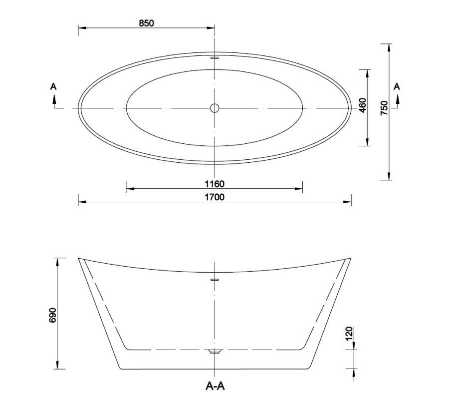 EMPORIA MONYA NEW WS208P-NEW WANNA WOLNOSTOJĄCA 170×75