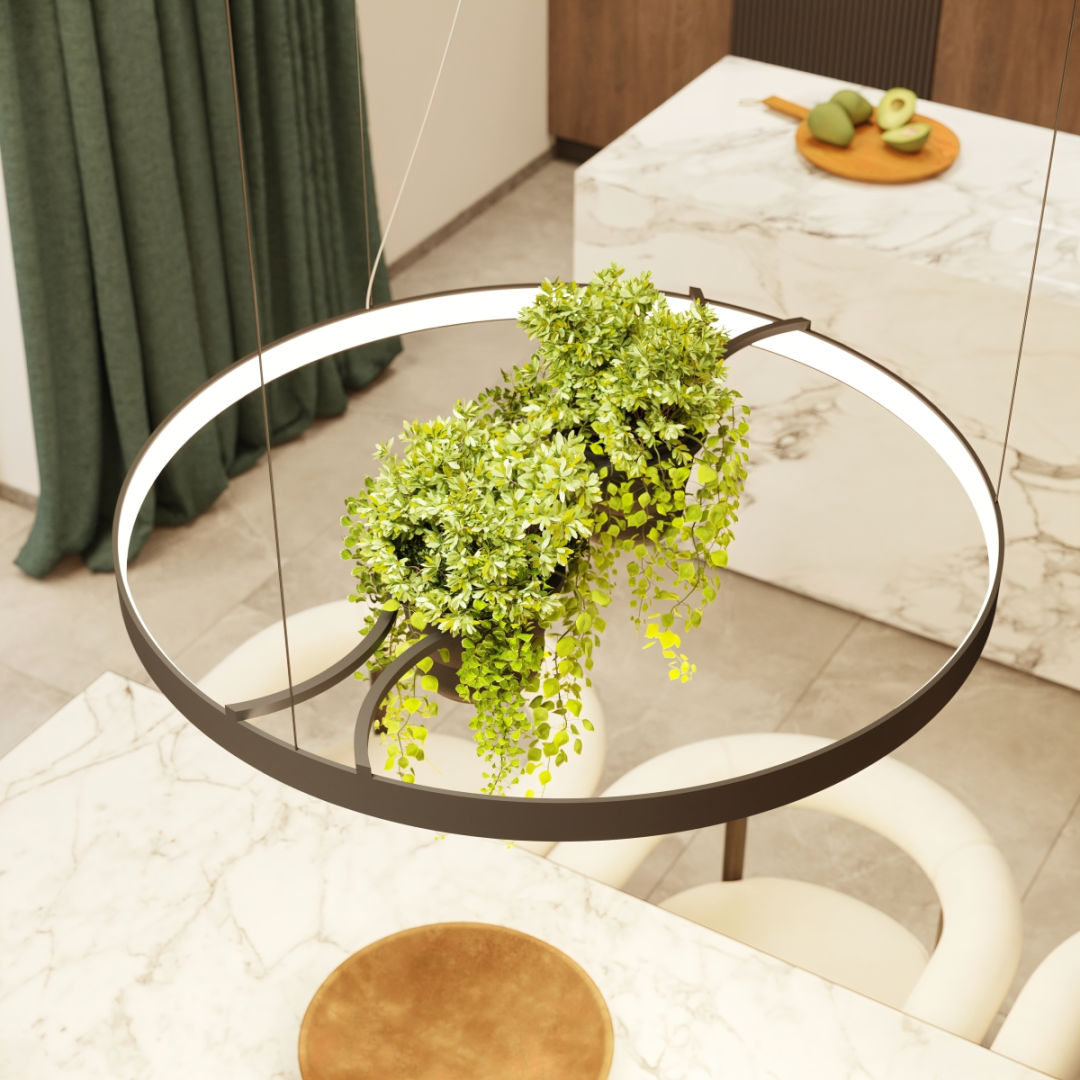 THORO LAMAP WISZĄCA TH.551 RIO BIO 78cm 3000K KOLOR CZARNY