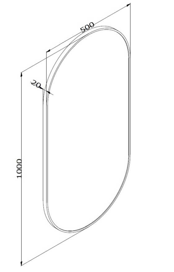 EMPORIA VIRGO 500-1000-GD-LED-NEW LUSTRO 50X100 CM&nbsp;, RAMA ALUMINIUM , ZŁOTY SZCZOTKOWANY