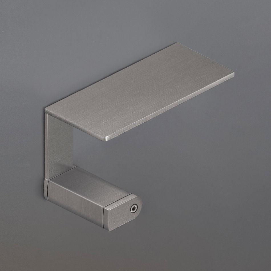 CEA DESIGN LUTEZIA LTZ121S PÓŁKA WIELOFUNKCYJNA , MONTAŻ PO&nbsp;LEWEJ STRONIE , STAL NIERDZEWNA SATYNA