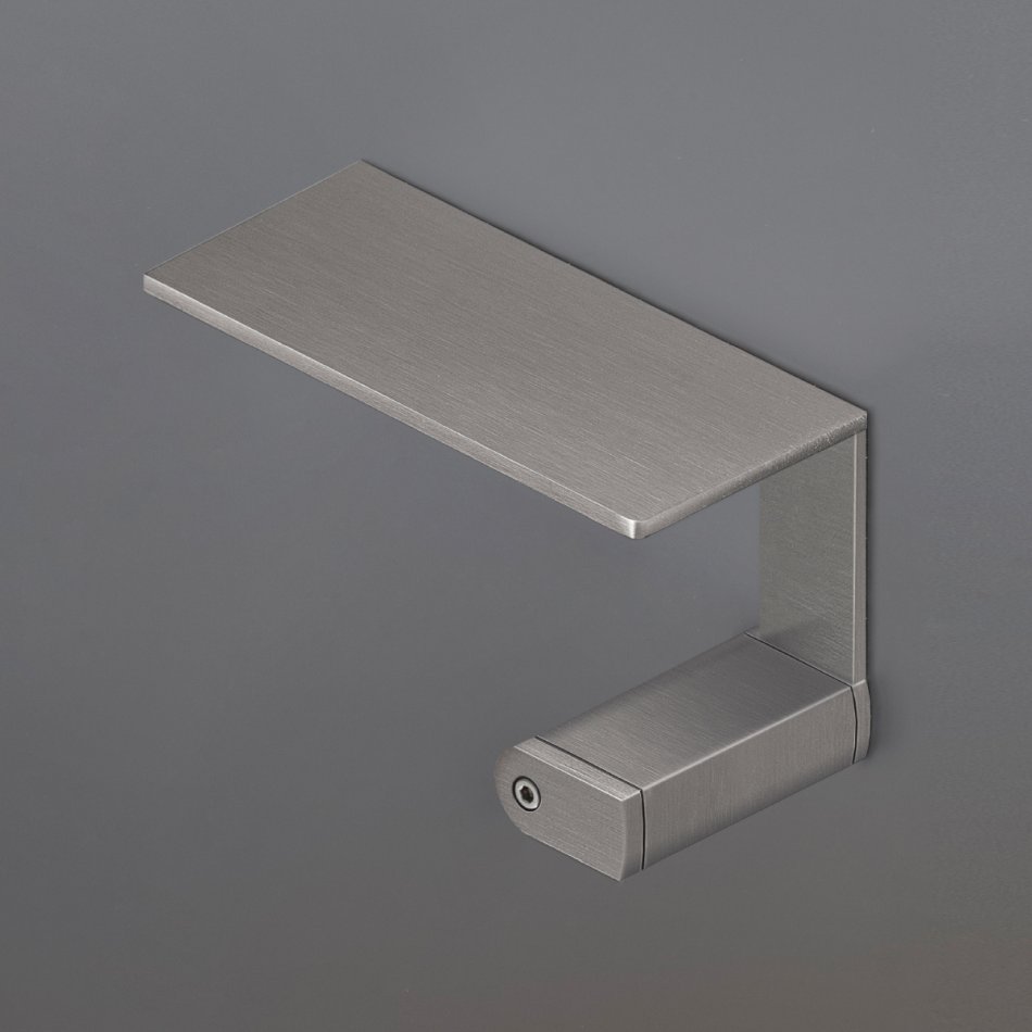 CEA DESIGN LUTEZIA LTZ122S PÓŁKA WIELOFUNKCYJNA , MONTAŻ PO&nbsp;PRAWEJ STRONIE , STAL NIERDZEWNA SATYNA