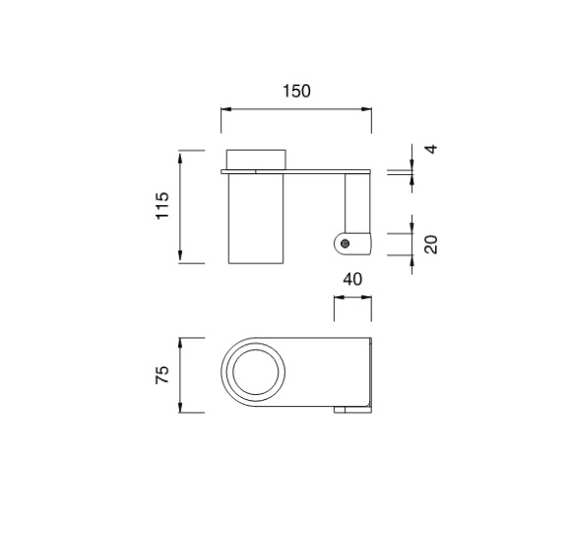 CEA DESIGN LUTEZIA LTZ124S PÓŁKA Z&nbsp;UCHWYTEM NA&nbsp;SZCZOTECZKĘ DO&nbsp;ZĘBÓW DELRIN , MONTAŻ PO&nbsp;PRAWEJ STRONIE , STAL NIERDZEWNA SATYNA