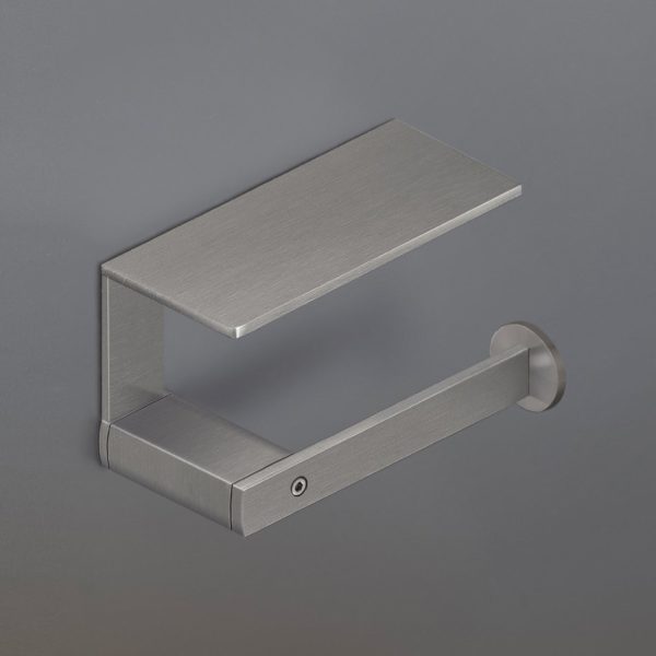 CEA DESIGN LUTEZIA LTZ127S UCHWYT NA&nbsp;PAPIER TOALETOWY Z&nbsp;PÓŁKĄ WIELOFUNKCYJNĄ , MONTAŻ PO&nbsp;LEWEJ STRONIE , STAL NIERDZEWNA SATYNA